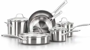 Calphalon Stainless Steel 10-Piece Pots and Pans Set