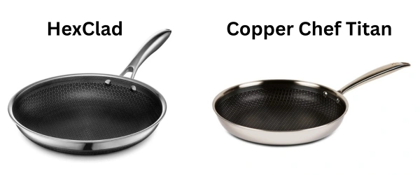 hexclad and copper chef titan design
